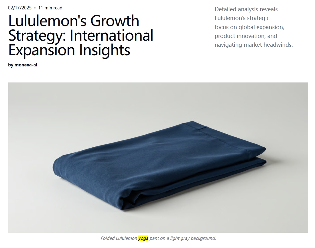 Summary of Lululemon’s 2025 Strategy and Market Performance